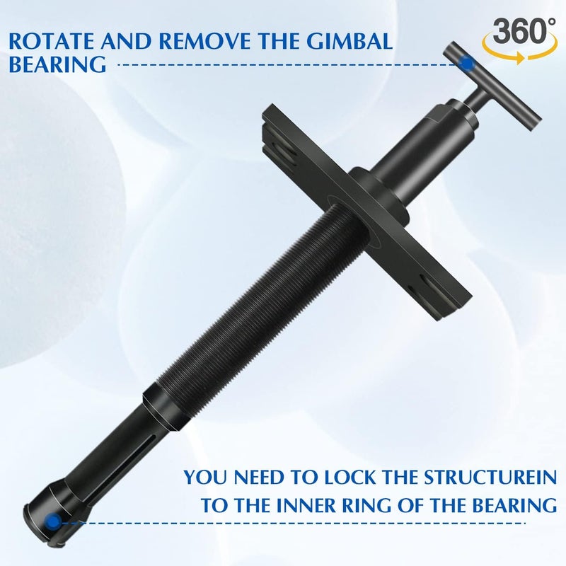 Binazon Gimbal Bearing Puller, Gimbal Bearing Remover Tool Fit For Mercruiser Alpha, Alpha 1, MR, Bravo, OMC and Volvo - Image 5